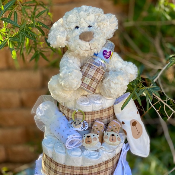 Puppy Diaper Cake, Dog Diaper Cake